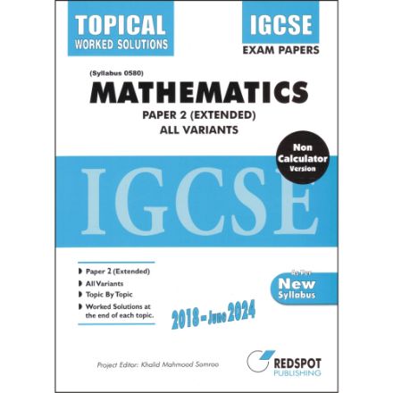 Picture of IGCSE Mathematics 0580, P2 Extended (Topical) With all Variants