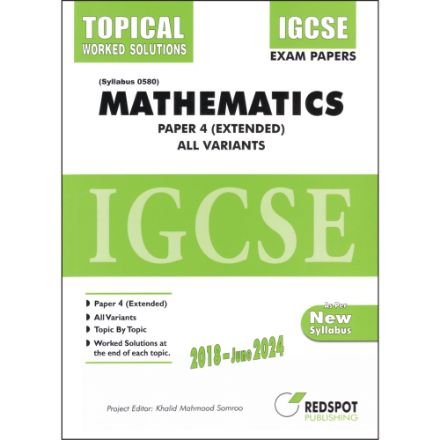 Picture of IGCSE Mathematics 0580, P4 (Topical). All Variants