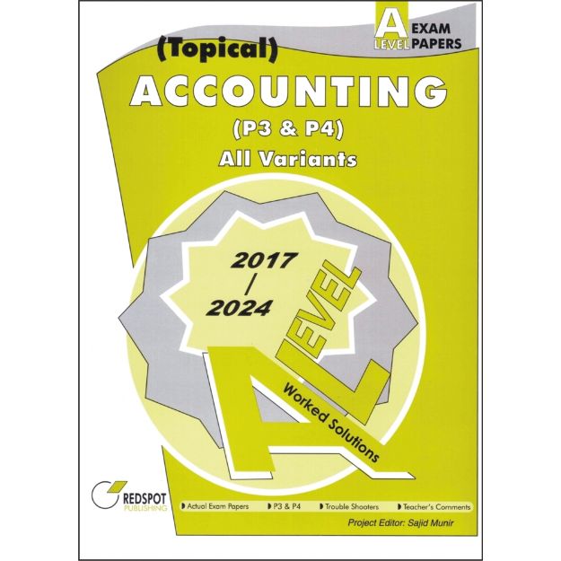 Picture of A Level Accounting (9706) Paper 3 & Paper 4 (Topical)