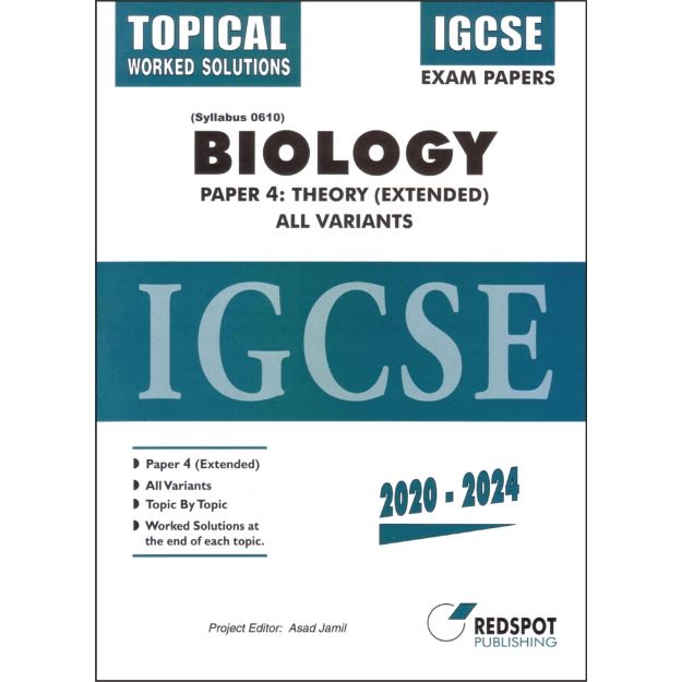 Picture of IGCSE Biology 0610, P4, Theory (Topical).  All Variants