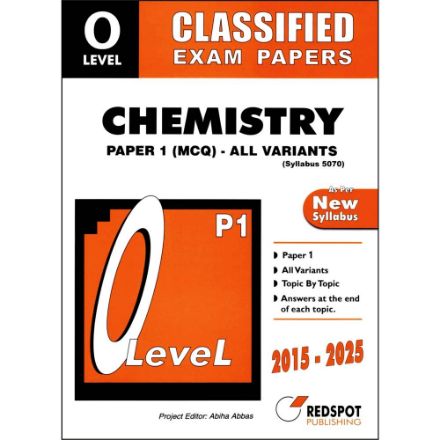 Picture of O Level Classified Chemistry P1 MCQ (All Variants)